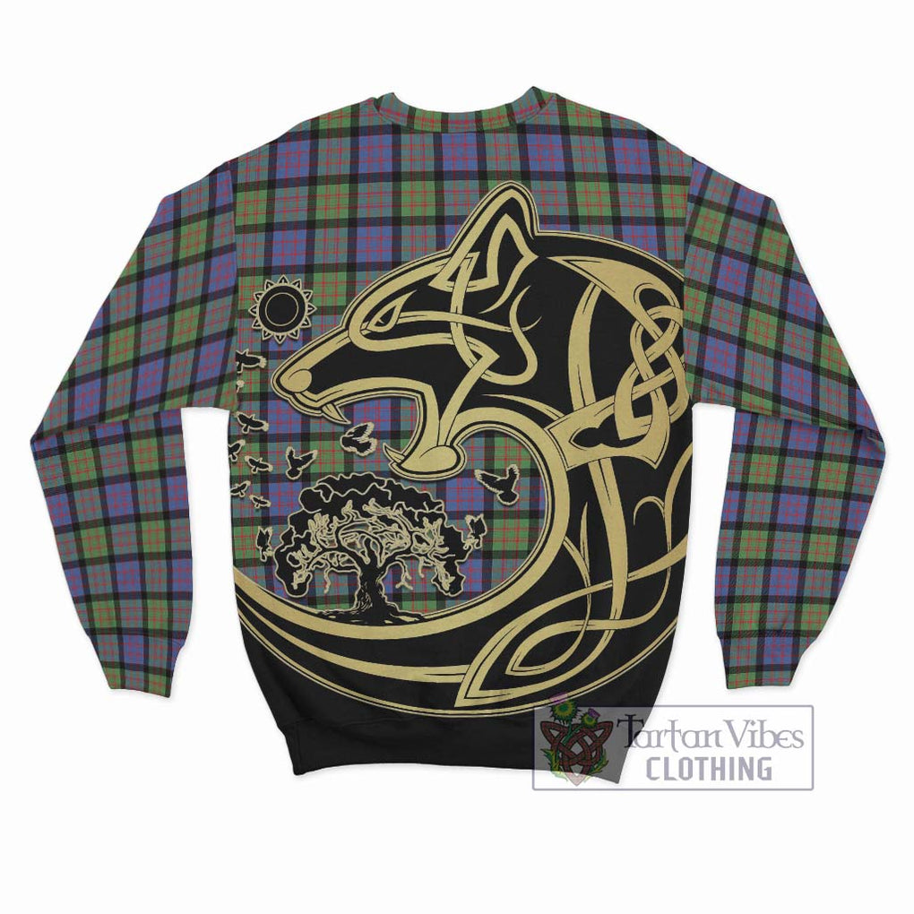 MacDonald Ancient Tartan Sweatshirt with Family Crest Celtic Wolf Style - Tartan Vibes Clothing