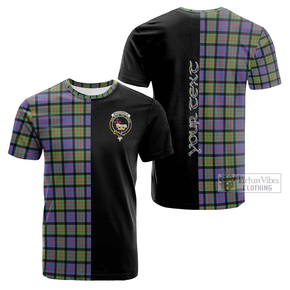 Tartan Vibes Clothing MacDonald Ancient Tartan Cotton T-shirt with Family Crest and Half Of Me Style