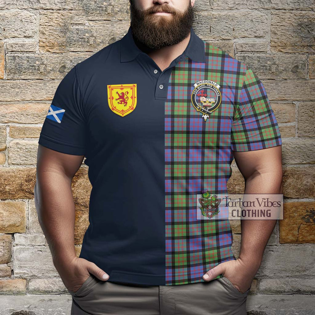 Tartan Vibes Clothing MacDonald Ancient Tartan Polo Shirt with Scottish Lion Royal Arm Half Style