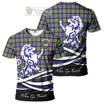 MacDonald Ancient Tartan Cotton T-shirt with Alba Gu Brath Regal Lion Emblem