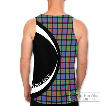 MacDonald Ancient Tartan Men's Tank Top with Family Crest Circle Style