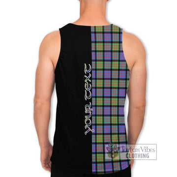 MacDonald Ancient Tartan Men's Tank Top with Family Crest and Half Of Me Style