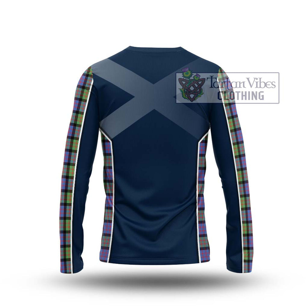 MacDonald Ancient Tartan Long Sleeve T-Shirt with Family Crest and Lion Rampant Vibes Sport Style - Tartan Vibes Clothing