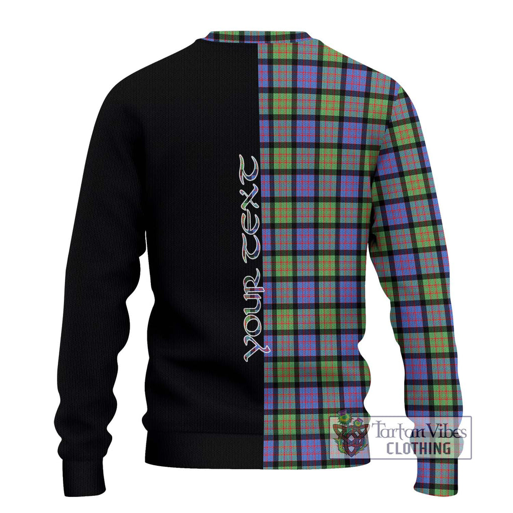 MacDonald Ancient Tartan Knitted Sweater with Family Crest and Half Of Me Style - Tartanvibesclothing Shop