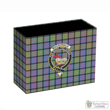 MacDonald Ancient Tartan Pen Holder with Family Crest