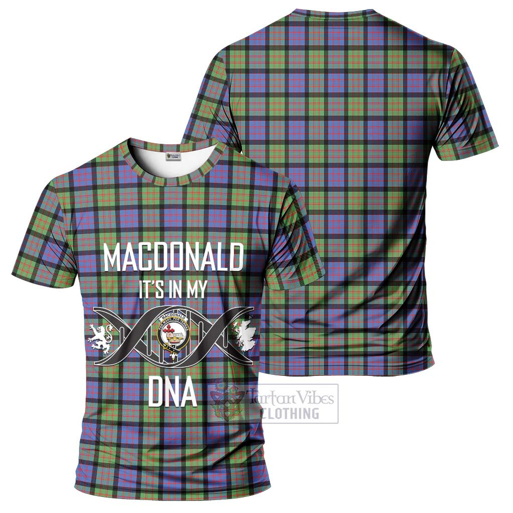 MacDonald Ancient Tartan T-Shirt with Family Crest DNA In Me Style - Tartan Vibes Clothing