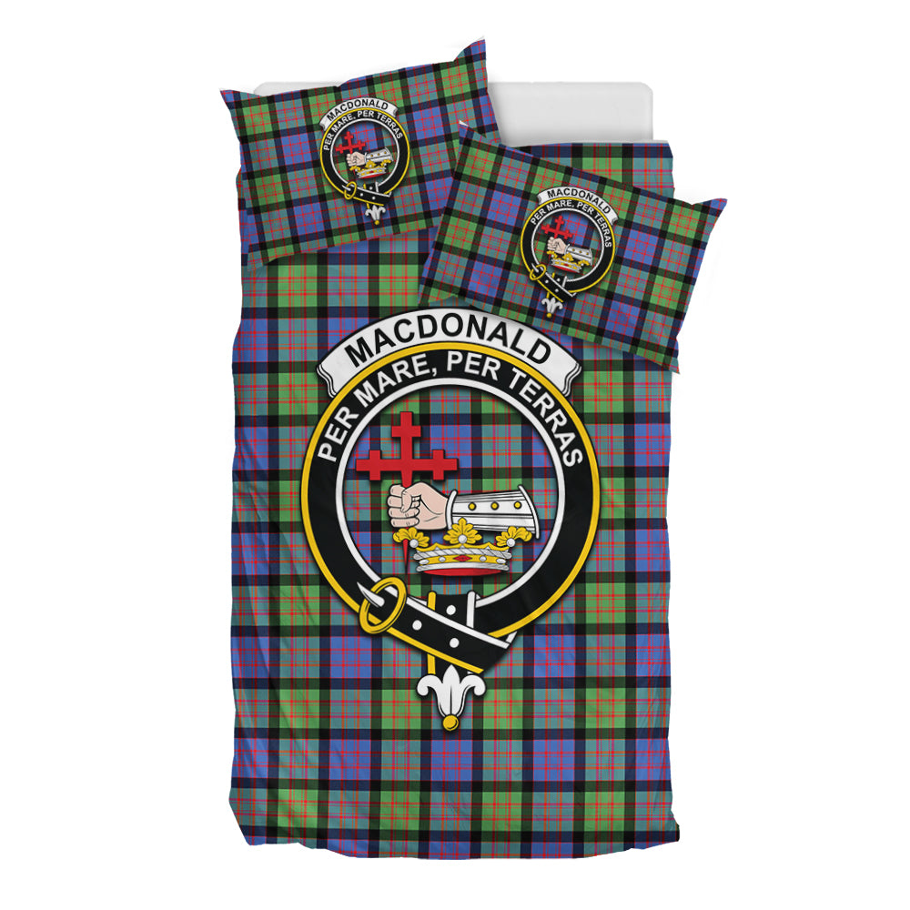 MacDonald Ancient Tartan Bedding Set with Family Crest - Tartan Vibes Clothing