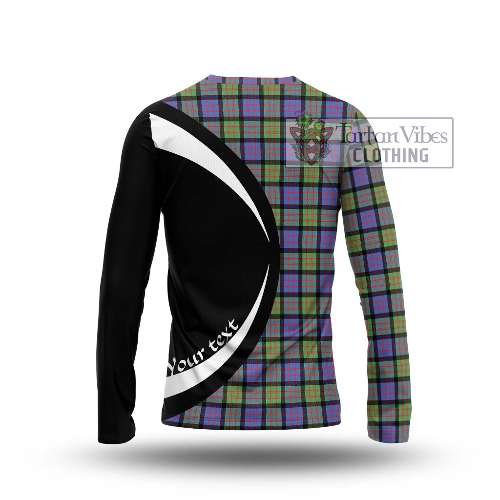 MacDonald Ancient Tartan Long Sleeve T-Shirt with Family Crest Circle Style - Tartan Vibes Clothing