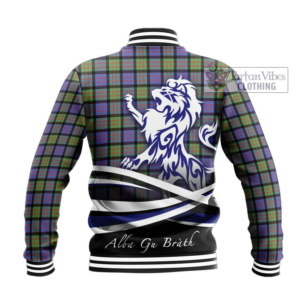 MacDonald Ancient Tartan Baseball Jacket with Alba Gu Brath Regal Lion Emblem - Tartanvibesclothing Shop