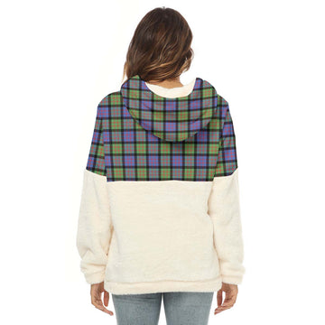 MacDonald Ancient Tartan Women's Borg Fleece Hoodie With Half Zip