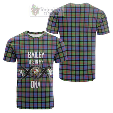 MacDonald Ancient Tartan Cotton T-shirt with Family Crest DNA In Me Style