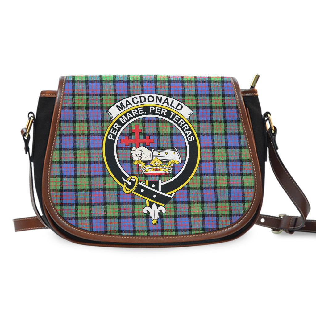 MacDonald Ancient Tartan Saddle Bag with Family Crest - Tartan Vibes Clothing