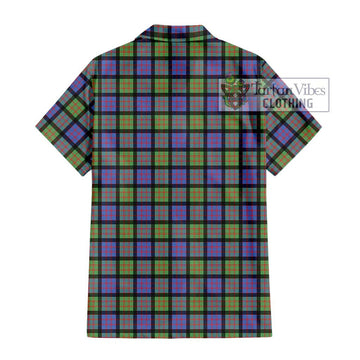 MacDonald Ancient Tartan Short Sleeve Button Shirt with Family Crest DNA In Me Style