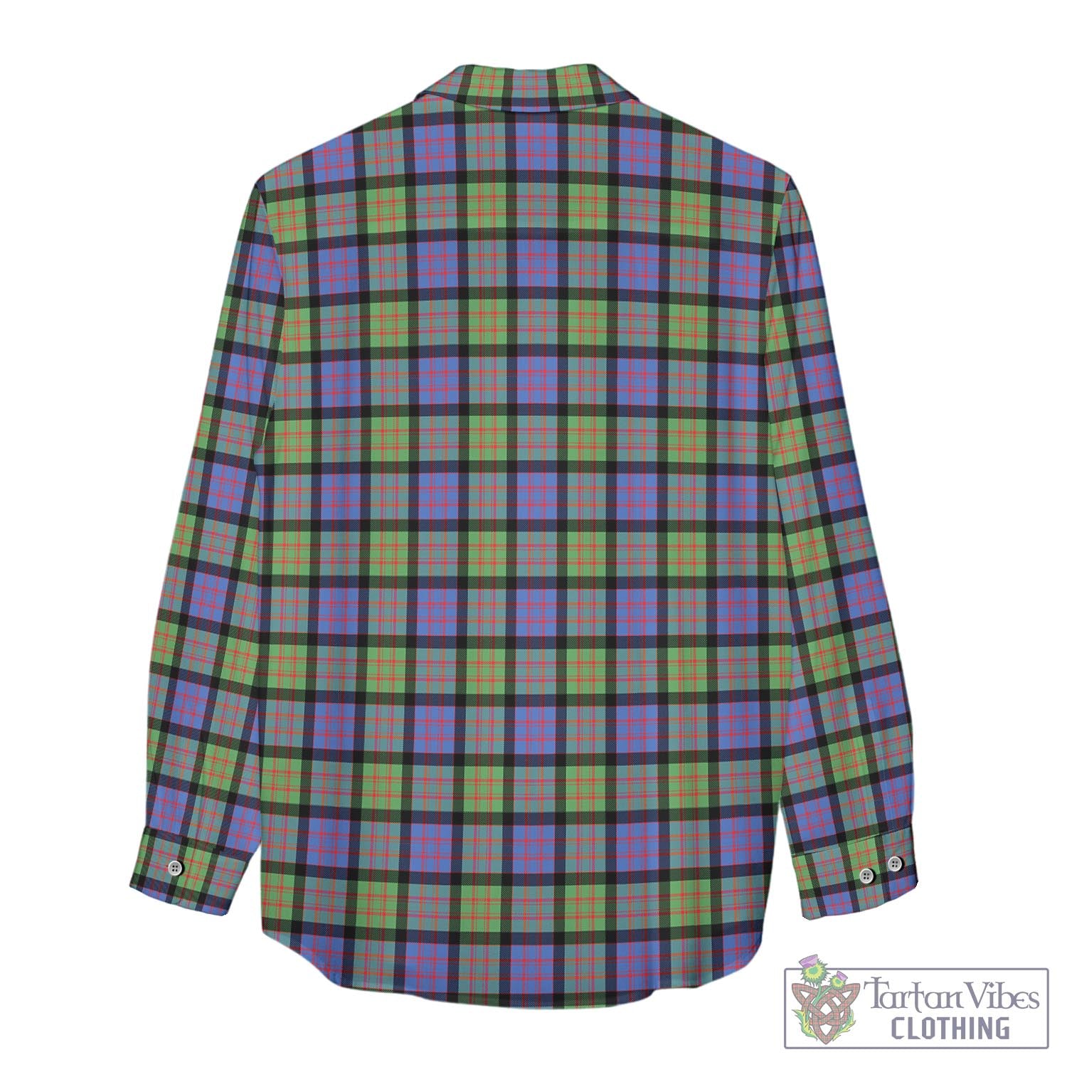 Tartan Vibes Clothing MacDonald Ancient Tartan Womens Casual Shirt with Family Crest