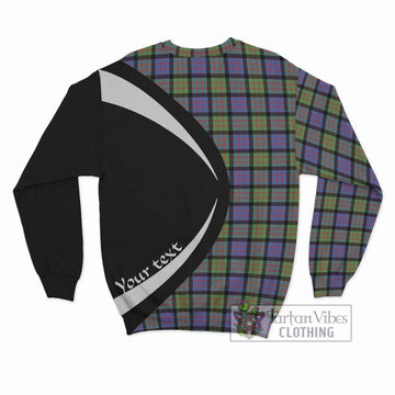 MacDonald Ancient Tartan Sweatshirt with Family Crest Circle Style