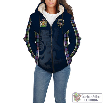 MacDonald Ancient Tartan Sherpa Hoodie with Family Crest and Lion Rampant Vibes Sport Style