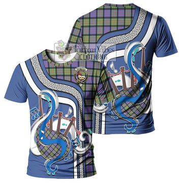 MacDonald Ancient Tartan T-Shirt with Epic Bagpipe Style