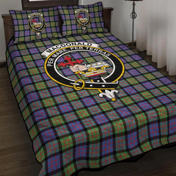 MacDonald Ancient Tartan Quilt Bed Set with Family Crest