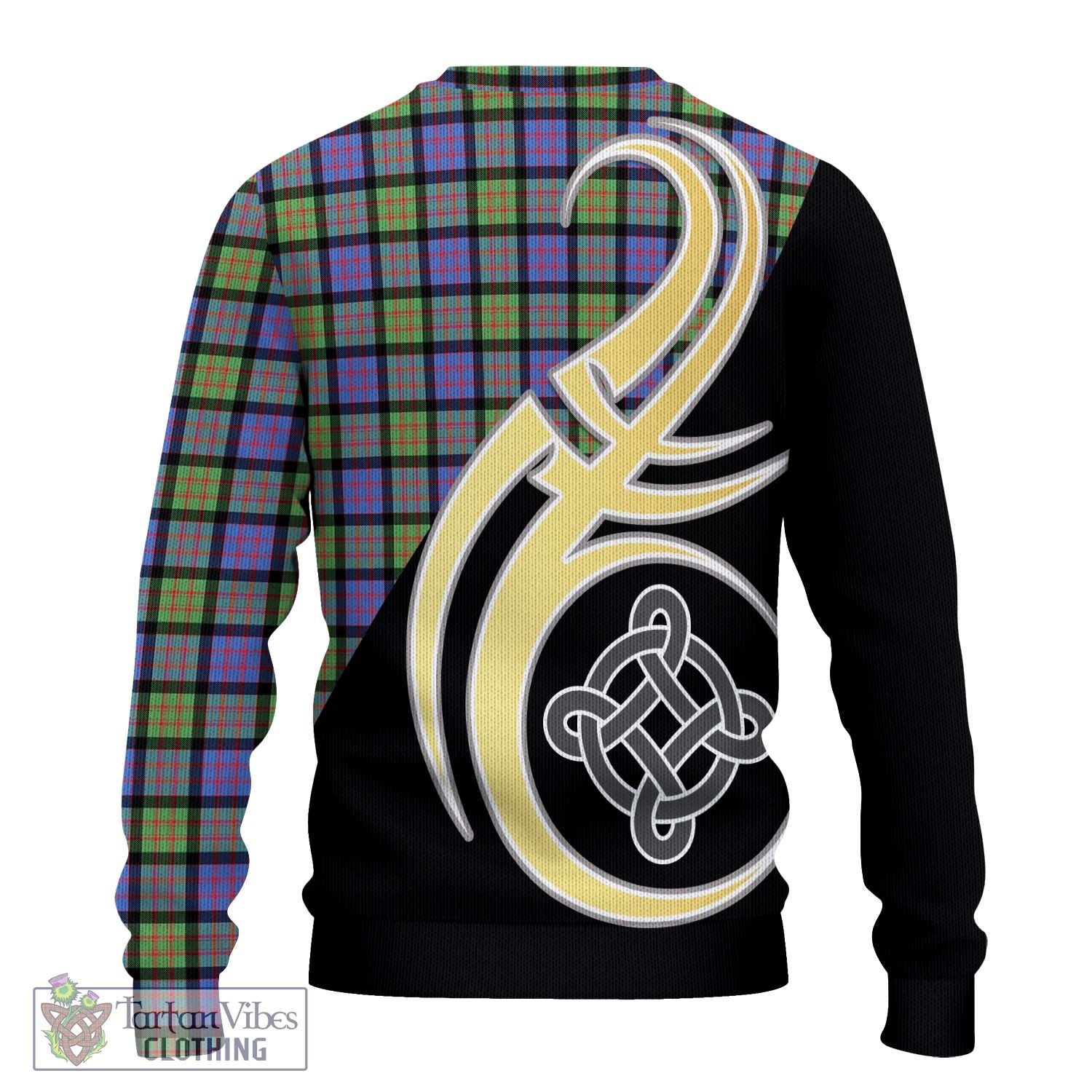 MacDonald Ancient Tartan Knitted Sweater with Family Crest and Celtic Symbol Style - Tartan Vibes Clothing