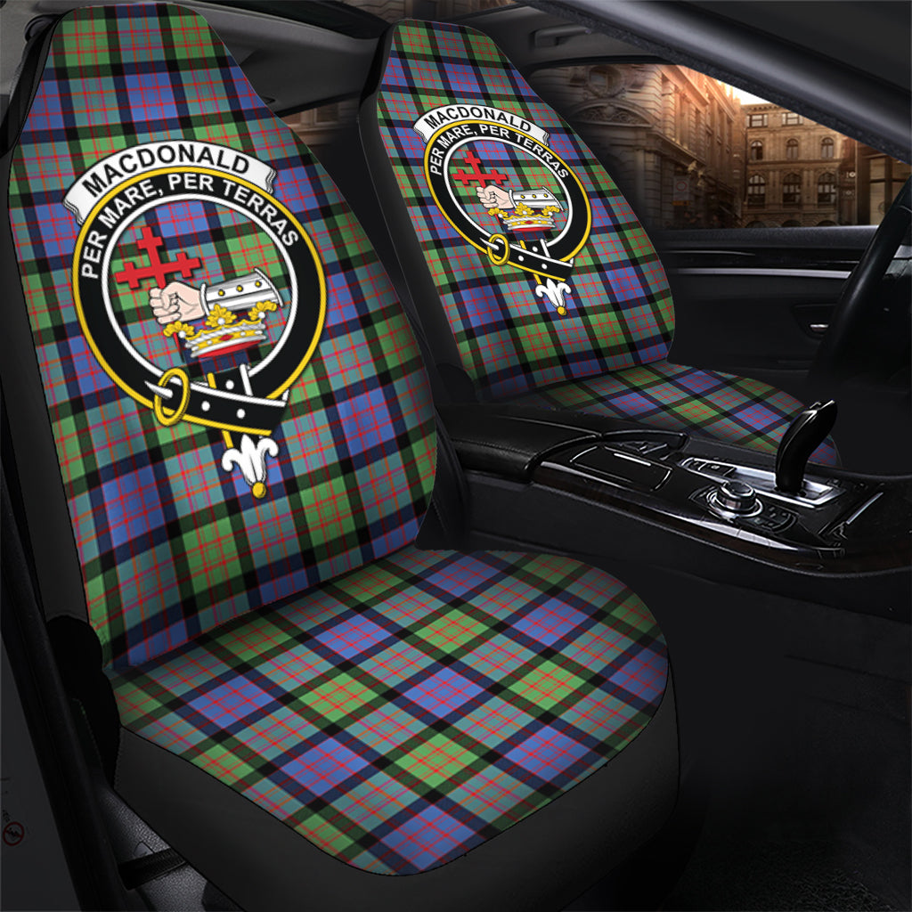 MacDonald Ancient Tartan Car Seat Cover with Family Crest - Tartanvibesclothing