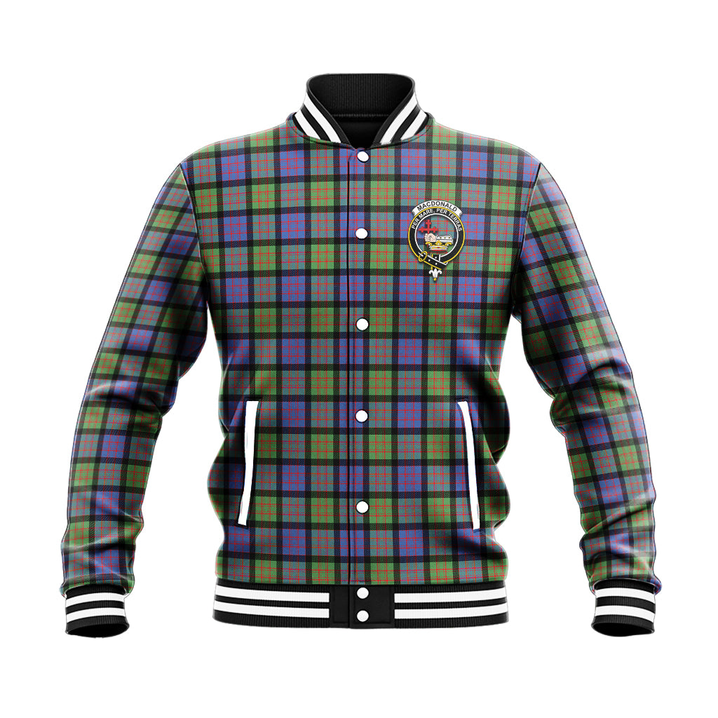 MacDonald Ancient Tartan Baseball Jacket with Family Crest - Tartan Vibes Clothing