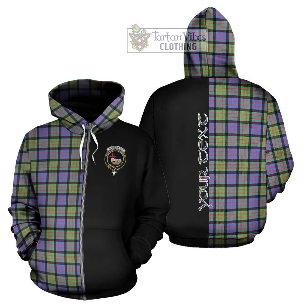 MacDonald Ancient Tartan Hoodie with Family Crest and Half Of Me Style - Tartanvibesclothing Shop