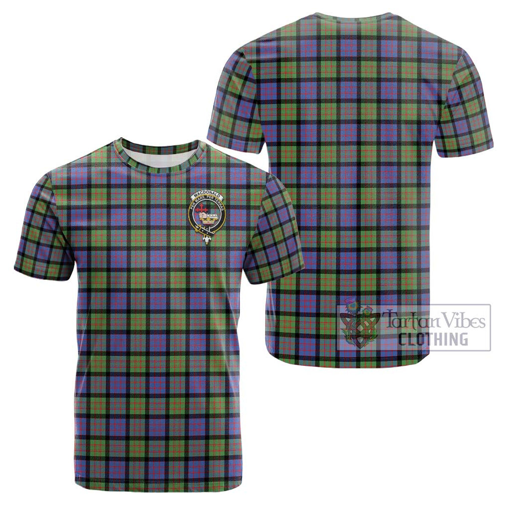 MacDonald Ancient Tartan Cotton T-Shirt with Family Crest Kid's Shirt - Tartanvibesclothing Shop