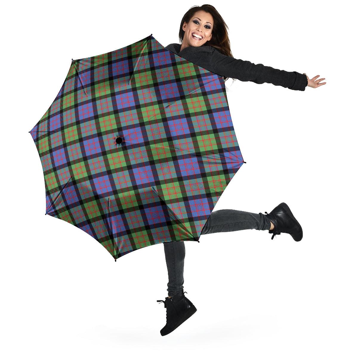 MacDonald Ancient Tartan Umbrella - Tartanvibesclothing