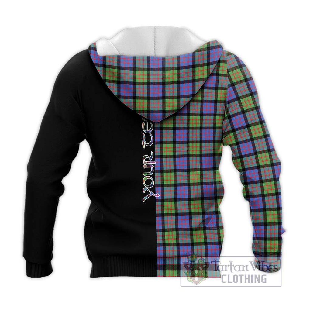 MacDonald Ancient Tartan Knitted Hoodie with Family Crest and Half Of Me Style - Tartanvibesclothing Shop