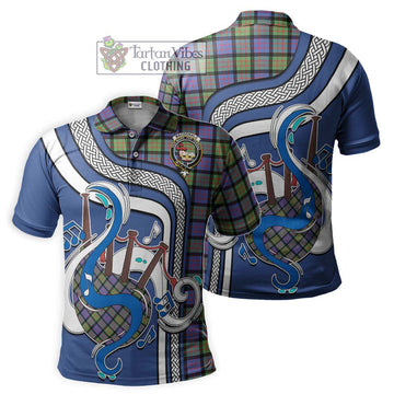 MacDonald Ancient Tartan Polo Shirt with Epic Bagpipe Style