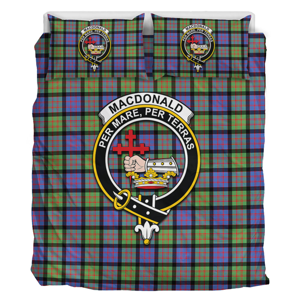 MacDonald Ancient Tartan Bedding Set with Family Crest - Tartan Vibes Clothing