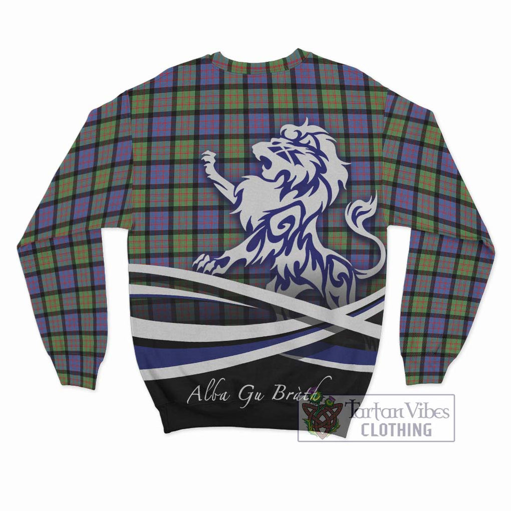 MacDonald Ancient Tartan Sweatshirt with Alba Gu Brath Regal Lion Emblem - Tartanvibesclothing Shop