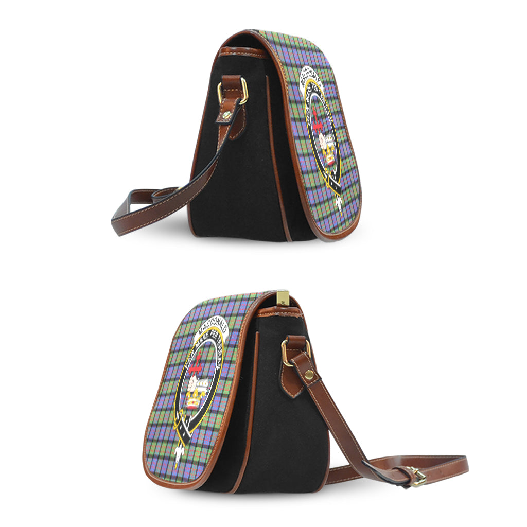 MacDonald Ancient Tartan Saddle Bag with Family Crest - Tartan Vibes Clothing