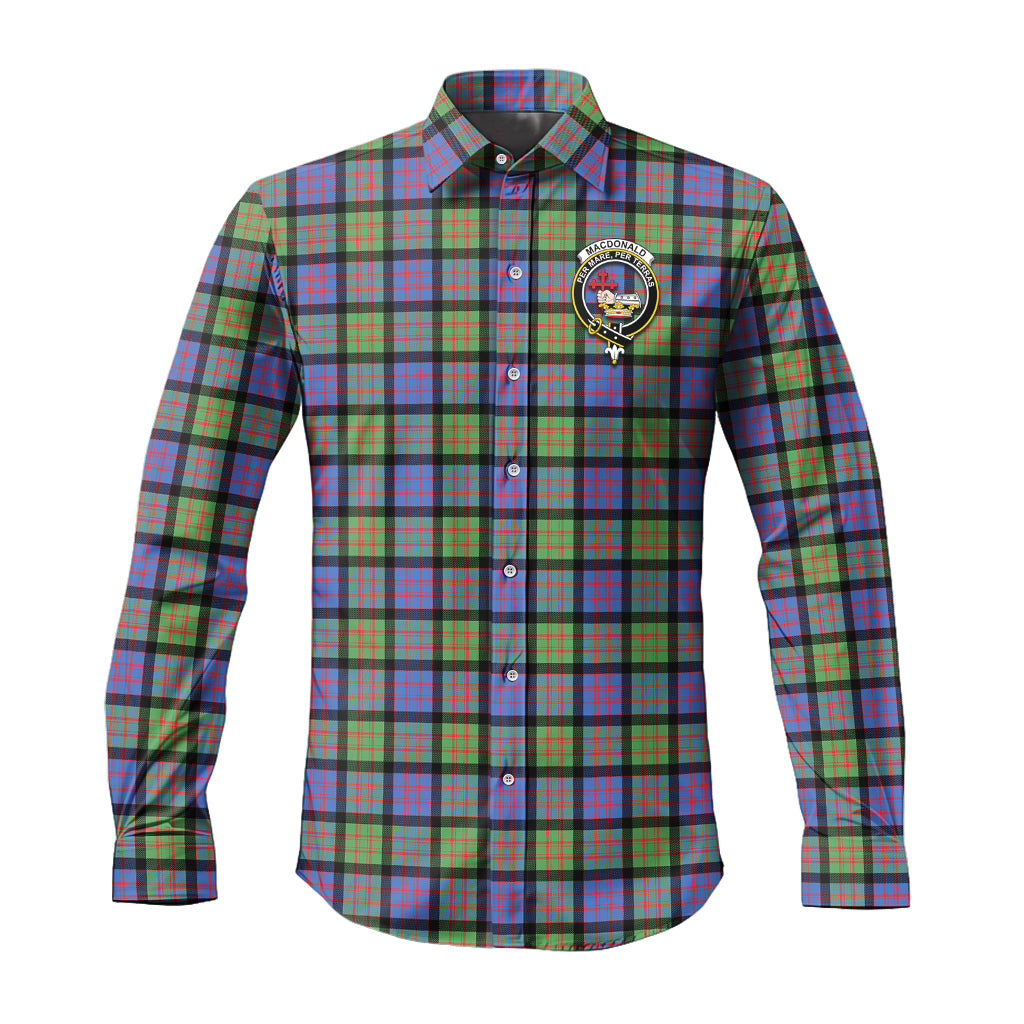 macdonald-ancient-tartan-long-sleeve-button-up-shirt-with-family-crest