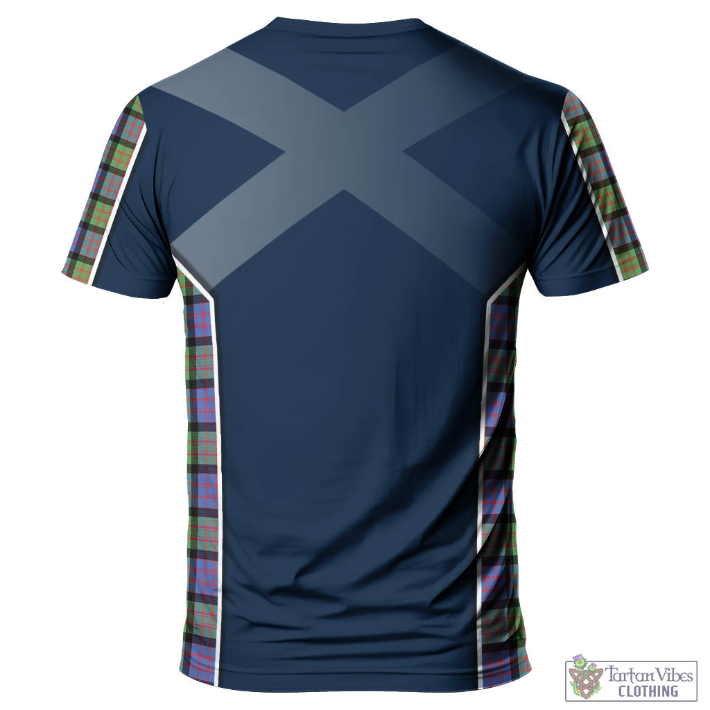 Tartan Vibes Clothing MacDonald Ancient Tartan T-Shirt with Family Crest and Scottish Thistle Vibes Sport Style