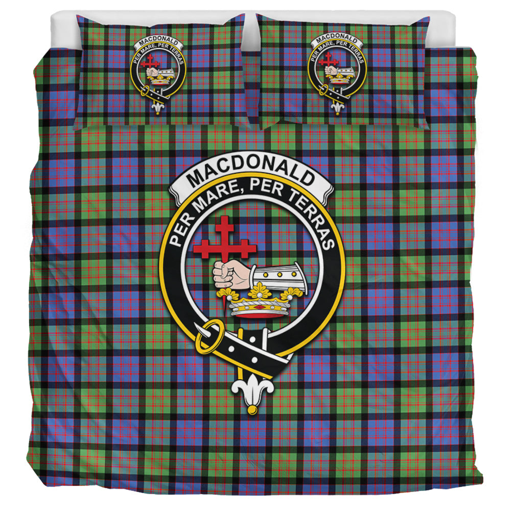 MacDonald Ancient Tartan Bedding Set with Family Crest UK Bedding Set UK Super King 104*94 inch - Tartan Vibes Clothing