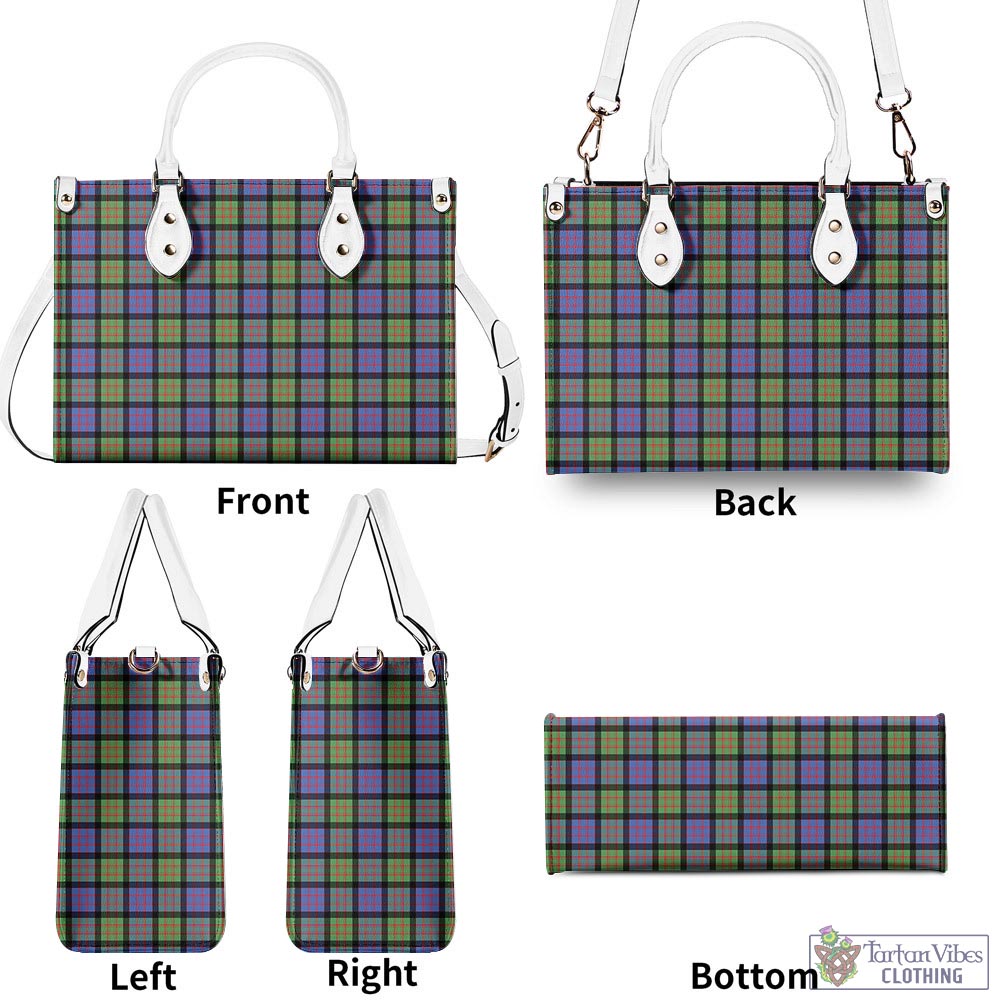 Tartan Vibes Clothing MacDonald Ancient Tartan Luxury Leather Handbags