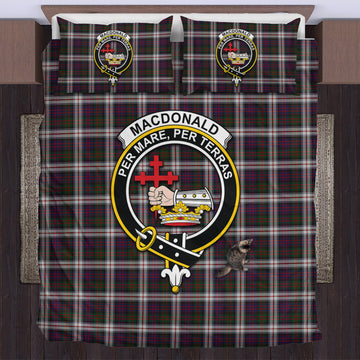 MacDonald Dress Tartan Bedding Set with Family Crest