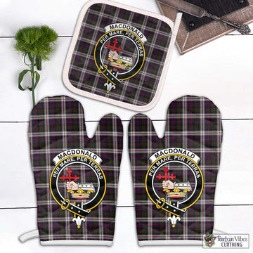 MacDonald Dress Tartan Combo Oven Mitt & Pot-Holder with Family Crest