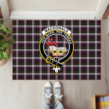 MacDonald Dress Tartan Door Mat with Family Crest