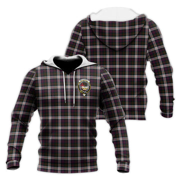 MacDonald Dress Tartan Knitted Hoodie with Family Crest