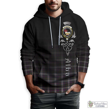 MacDonald Dress Tartan Hoodie Featuring Alba Gu Brath Family Crest Celtic Inspired