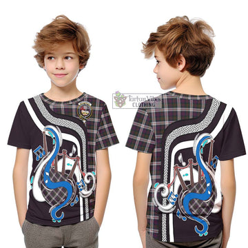 MacDonald Dress Tartan Kid T-Shirt with Epic Bagpipe Style