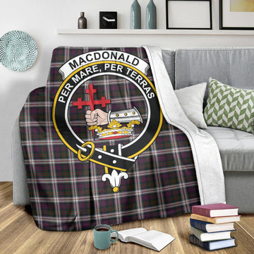 MacDonald Dress Tartan Blanket with Family Crest