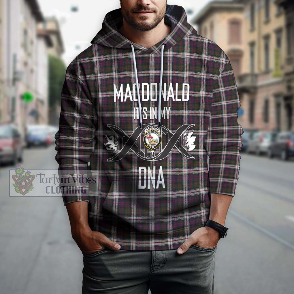 MacDonald Dress Tartan Hoodie with Family Crest DNA In Me Style Pullover Hoodie - Tartanvibesclothing Shop