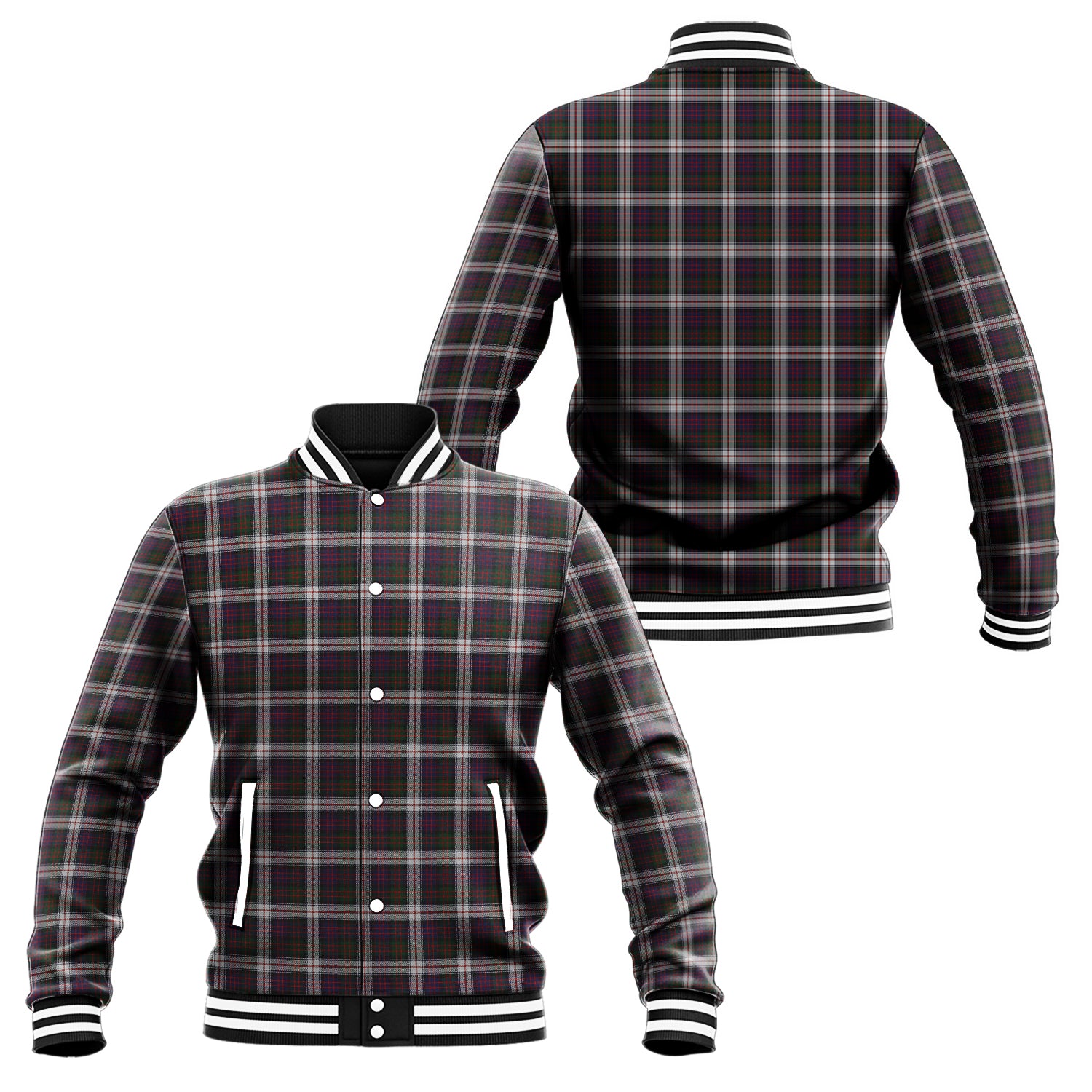 MacDonald Dress Tartan Baseball Jacket Unisex - Tartan Vibes Clothing