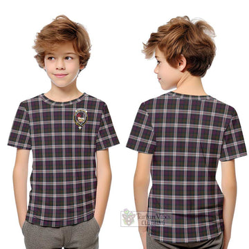 MacDonald Dress Tartan Kid T-Shirt with Family Crest