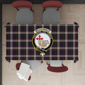 MacDonald Dress Tartan Tablecloth with Family Crest