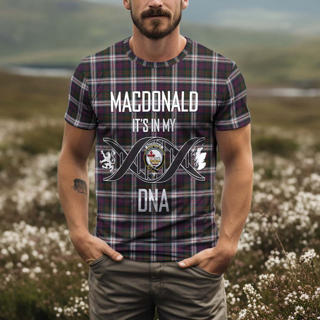 MacDonald Dress Tartan T-Shirt with Family Crest DNA In Me Style Kid's Shirt - Tartan Vibes Clothing