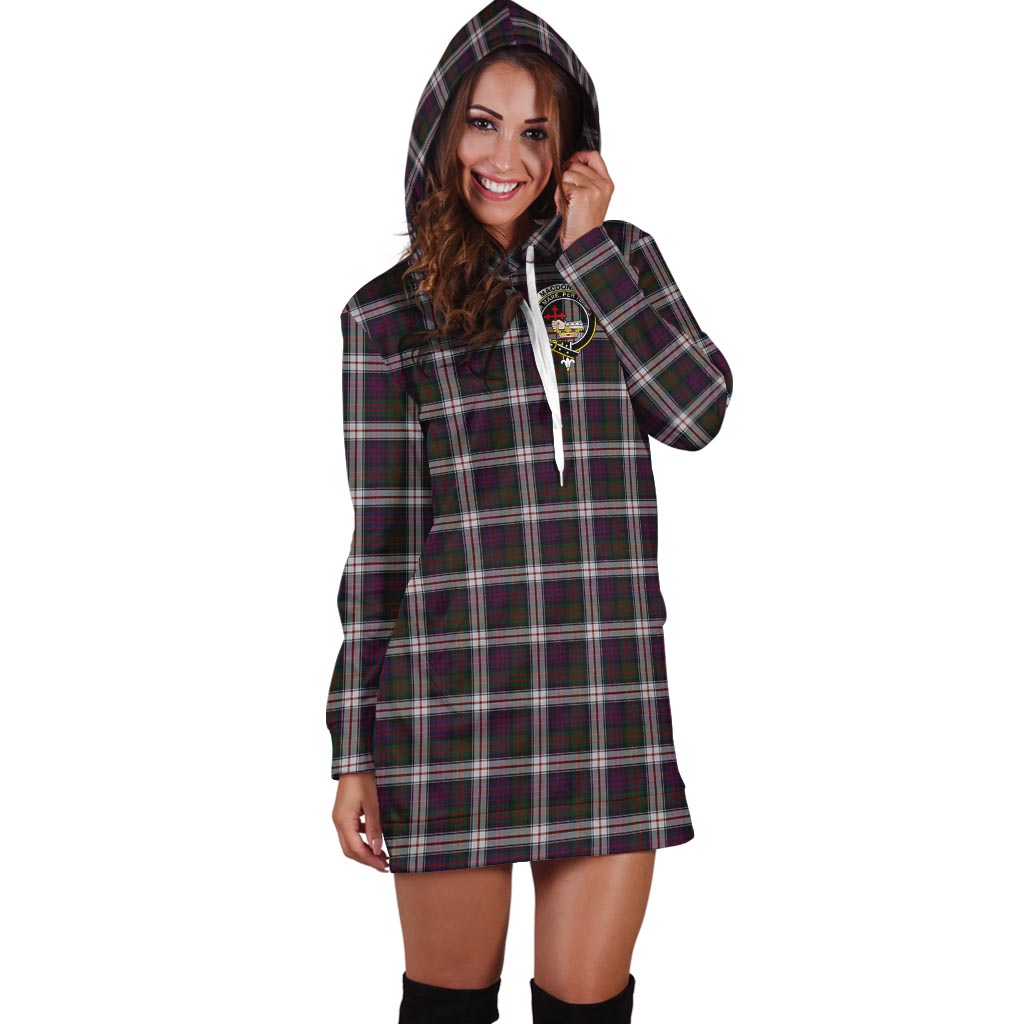 MacDonald Dress Tartan Hoodie Dress with Family Crest - Tartan Vibes Clothing